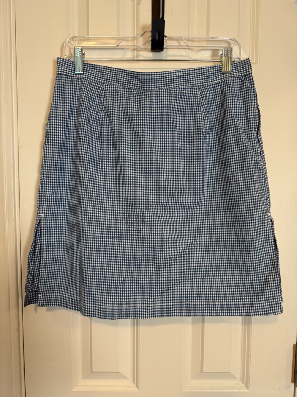 Vintage Liz Claiborne Blue Gingham Mini Skort